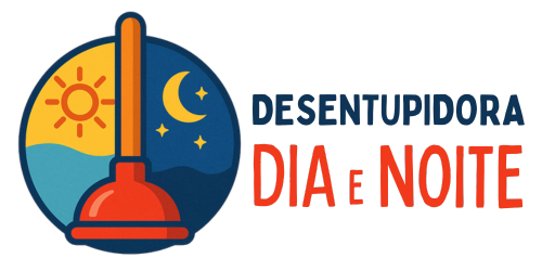 Logotipo Desentupidora Dia e Noite - Desentupidora com atendimento 24 horas.