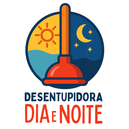 Logotipo Desentupidora Dia e Noite - Desentupidora com atendimento 24 horas.